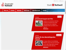 Tablet Screenshot of feuerwehr-rottweil.de